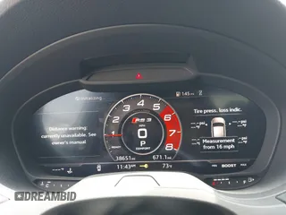 2019 Audi RS 3 with VIN WUABWGFF3KA907627, listed as a IAAI auction lot 42119014 with 38,651 mi miles and . Bid and sale history available at DreamBid. Image 7.