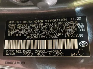 2021 Toyota Prius LE with VIN JTDKAMFP8M3175487, listed as a IAAI auction lot 42176936 with 78,153 mi miles and . Bid and sale history available at DreamBid. Image 9.