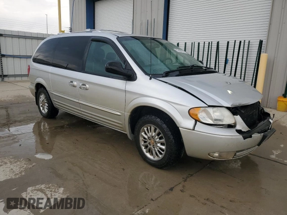 2002 Chrysler Town & Country Limited with VIN 2C8GP64L32R796493, listed as a Copart auction lot 53456035 with 165,219 mi miles and Salvage Title. Bid and sale history available at DreamBid. Image 4.