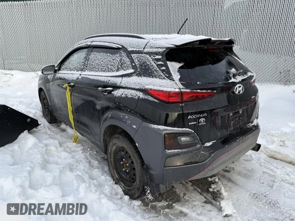 2019 Hyundai Kona Limited with VIN KM8K3CA56KU232802, listed as a Copart auction lot 85434644 with 43,707 mi miles and Salvage Title. Bid and sale history available at carsss.com. Image 2.