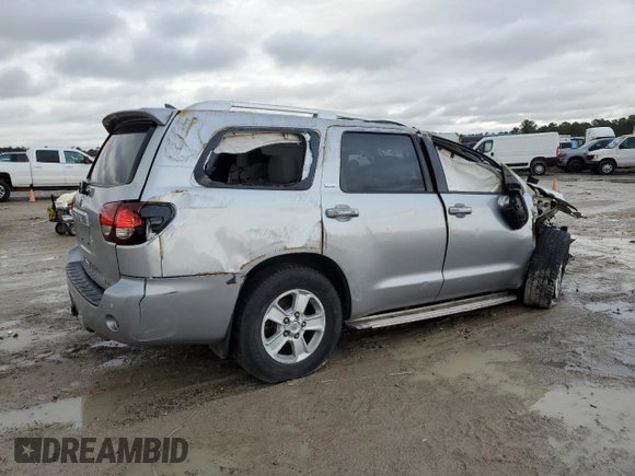2018 Toyota Sequoia SR5 with VIN 5TDBY5G13JS159526, listed as a Copart auction lot 42438175 with 134,718 mi miles and Salvage Title. Bid and sale history available at carsss.com. Image 3.