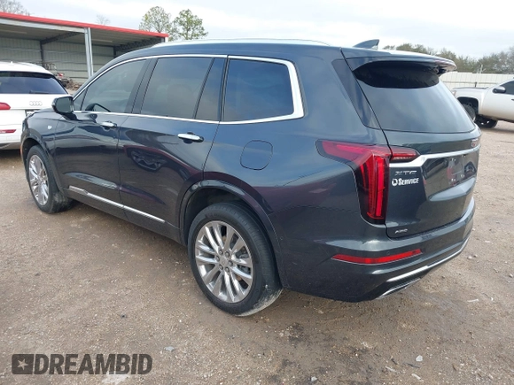 2022 Cadillac XT6 Premium Luxury with VIN 1GYKPDRS0NZ148517, listed as a IAAI auction lot 41575367 with 46,119 mi miles. Bid and sale history available at carsss.com. Image 3.