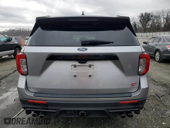2021 Ford Explorer ST with VIN 1FM5K8GC3MGB27378, listed as a Copart auction lot 44305675 with 67,421 mi miles and Salvage Title. Bid and sale history available at carsss.com. Image 6.
