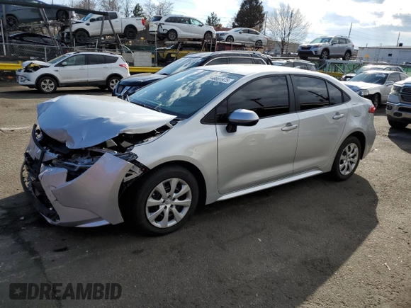 2025 Toyota Corolla LE z VIN 5YFB4MDE0SP240555, wystawiony jako Copart lot #48081975 z przebiegiem Nie podano mil oraz Szkoda całkowita • Salvage title. Historia ofert i sprzedaży dostępna na DreamBid. Obrazek 1.