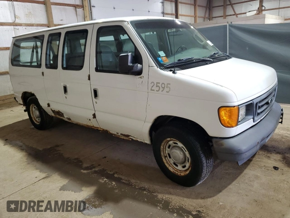 2006 Ford Econoline Passenger XL with VIN 1FMRE11W46HA36152, listed as a Copart auction lot 66583144 with 147,858 mi miles and Clean Title. Bid and sale history available at DreamBid. Image 4.