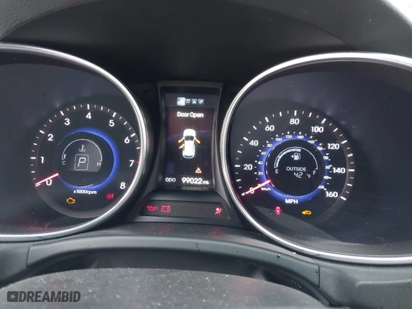 2013 Hyundai Santa Fe 2.0T Sport with VIN 5XYZUDLA9DG067638, listed as a IAAI auction lot 41781769 with 99,022 mi miles. Bid and sale history available at carsss.com. Image 7.