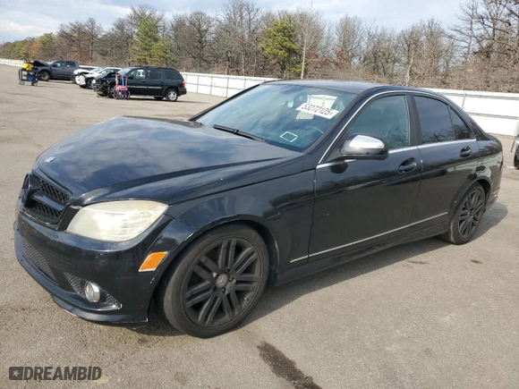 2009 Mercedes-Benz C-Class 3.0L Sport with VIN WDDGF54X19R064547, listed as a Copart auction lot 53272125 with 107,963 mi miles and Clean Title. Bid and sale history available at carsss.com. Image 1.