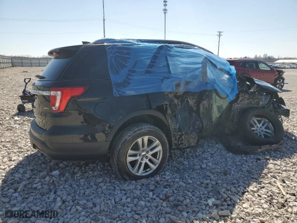 2018 Ford Explorer XLT with VIN 1FM5K8D88JGB06246, listed as a Copart auction lot 48872125 with 0 mi miles and Salvage Title. Bid and sale history available at carsss.com. Image 3.