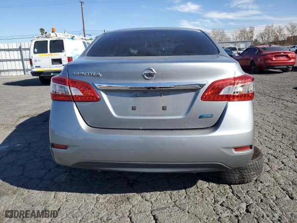 2014 Nissan Sentra S with VIN 3N1AB7AP8EL691665, listed as a Copart auction lot 89200385 with 127,581 mi miles and Salvage Title. Bid and sale history available at carsss.com. Image 6.