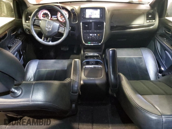 2015 Dodge Grand Caravan SXT with VIN 2C4RDGCG6FR685486, listed as a Copart auction lot 49596715 with 185,444 mi miles and Salvage Title. Bid and sale history available at DreamBid. Image 8.