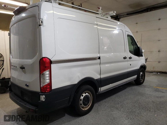 2019 Ford Transit with VIN 1FTYE1CM7KKA68876, listed as a Copart auction lot 55595075 with 90,838 mi miles and Salvage title. Bid and sale history available at DreamBid. Image 3.