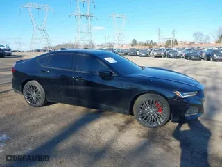 2023 Acura TLX Type S with VIN 19UUB7F06PA002711, listed as a IAAI auction lot 41641648 with 1 mi miles. Bid and sale history available at carsss.com. Image 1.