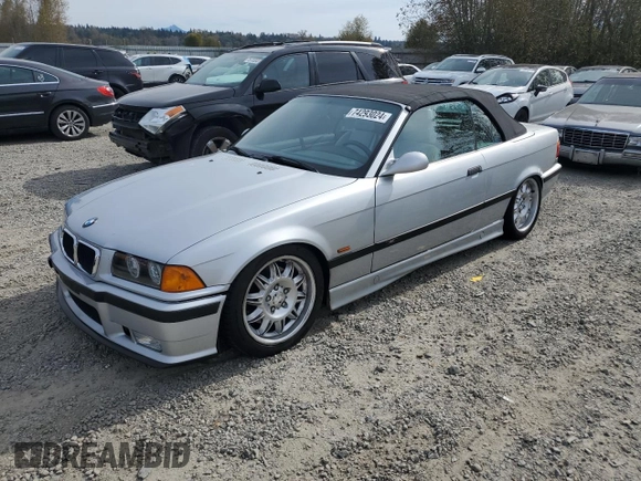 1998 BMW 3 Series M3 with VIN WBSBK0339WEC39546, listed as a Copart auction lot 74293024 with 165,192 mi miles and Salvage Title. Bid and sale history available at carsss.com. Image 1.