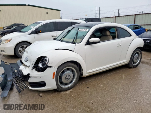 2013 Volkswagen Beetle 2.5L w/Sun/Sound/Nav with VIN 3VWJX7ATXDM610778, listed as a Copart auction lot 55654045 with Not Provided miles and Salvage Title. Bid and sale history available at DreamBid. Image 1.