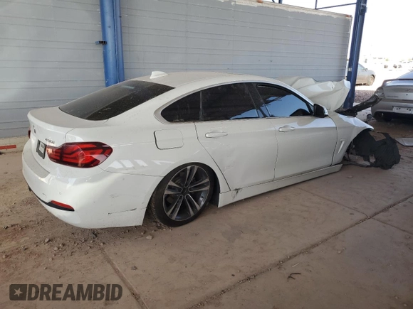 2020 BMW 4 Series 430i with VIN WBA4J1C06LCD72283, listed as a Copart auction lot 47252615 with Not provided miles and Salvage title. Bid and sale history available at DreamBid. Image 3.