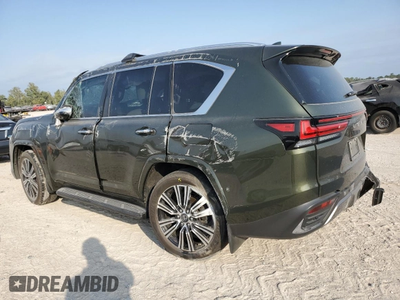 2023 Lexus LX 600 Luxury z VIN JTJGB7CX0P4030724, wystawiony jako Copart lot #75330654 z przebiegiem 17 614 mil mil oraz Szkoda całkowita • Salvage title. Historia ofert i sprzedaży dostępna na DreamBid. Obrazek 2.