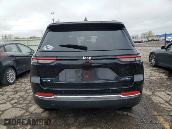 2023 Jeep Grand Cherokee Limited with VIN 1C4RJHBG9PC533597, listed as a Copart auction lot 55617695 with 32,085 mi miles and Non repairable. Bid and sale history available at DreamBid. Image 6.