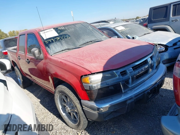 2008 Isuzu i-370 LS with VIN 1GGCS13E188701386, listed as a IAAI auction lot 39908326 with 1 mi miles. Bid and sale history available at carsss.com. Image 1.