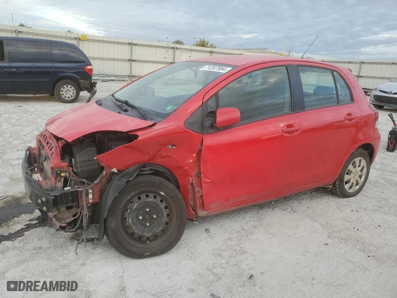 2009 Toyota Yaris with VIN JTDKT903995232885, listed as a Copart auction lot 71397904 with 112,804 mi miles and Salvage Title. Bid and sale history available at carsss.com. Image 1.