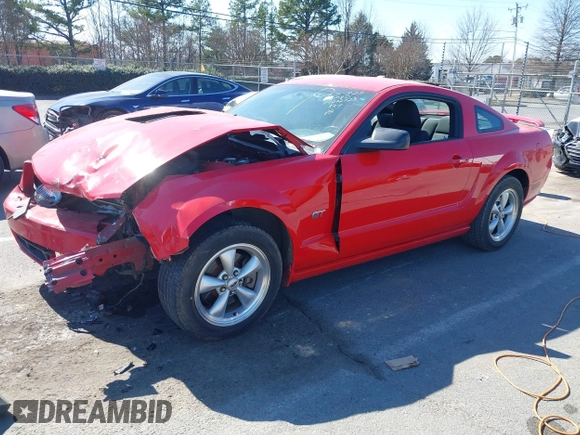 2007 Ford Mustang GT Deluxe with VIN 1ZVFT82H075202723, listed as a IAAI auction lot 41654473 with 148,362 mi miles. Bid and sale history available at carsss.com. Image 17.