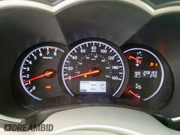 2012 Nissan Quest SL with VIN JN8AE2KP3C9051699, listed as a Copart auction lot 53310165 with 208,183 mi miles and Clean Title. Bid and sale history available at carsss.com. Image 10.