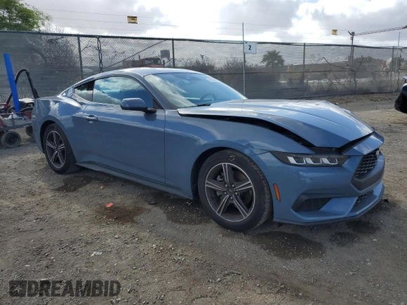 2024 Ford Mustang EcoBoost with VIN 1FA6P8THXR5107004, listed as a Copart auction lot 56758395 with 25,322 mi miles and Salvage title. Bid and sale history available at DreamBid. Image 4.