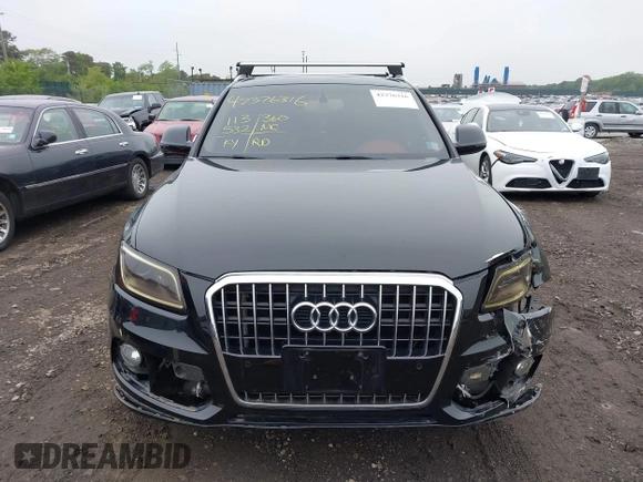 2015 Audi Q5 Premium Plus with VIN WA1LFAFP2FA145690, listed as a IAAI auction lot 42376316 with 113,532 mi miles and . Bid and sale history available at DreamBid. Image 12.