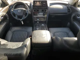 2023 Nissan Armada Platinum with VIN JN8AY2DA8P9402953, listed as a Copart auction lot 88918885 with 43,737 mi miles and Clean Title. Bid and sale history available at carsss.com. Image 8.