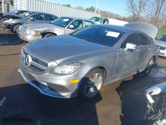 2015 Mercedes-Benz CLS-Class CLS 400 with VIN WDDLJ6HB2FA151384, listed as a IAAI auction lot 41114918 with 15,070 mi miles. Bid and sale history available at carsss.com. Image 17.