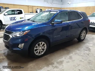 2020 Chevrolet Equinox LT with VIN 3GNAXTEV7LL166763, listed as a Copart auction lot 47749155 with 105,546 mi miles and Salvage Title. Bid and sale history available at carsss.com. Image 1.