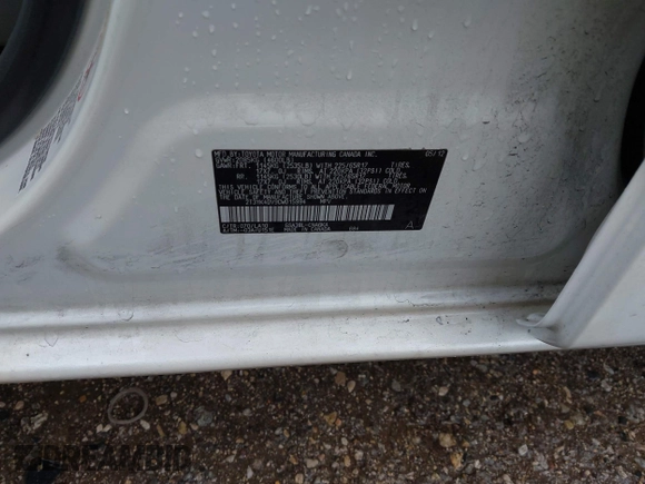 2012 Toyota RAV4 Limited с VIN 2T3YK4DV9CW015994, выставлен на аукционе IAAI как лот 42147954 с пробегом 132 605 миль миль и . История ставок и продаж доступна на DreamBid. Изображение 9.