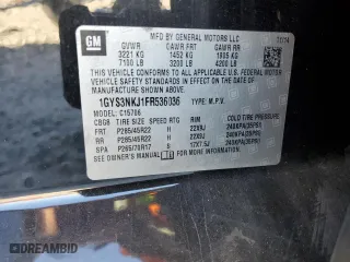 2015 Cadillac Escalade Premium with VIN 1GYS3NKJ1FR536036, listed as a Copart auction lot 47147875 with 140,640 mi miles and Salvage Title. Bid and sale history available at carsss.com. Image 13.