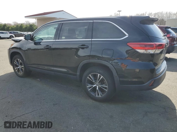 2019 Toyota Highlander LE with VIN 5TDBZRFH5KS739042, listed as a Copart auction lot 53775845 with 73,727 mi miles and Salvage title. Bid and sale history available at DreamBid. Image 2.