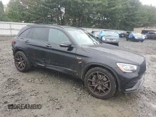 2021 Mercedes-Benz GLC with VIN W1N0G6EB6MF990348, listed as a Copart auction lot 73363074 with 32,084 mi miles and Salvage Title. Bid and sale history available at carsss.com. Image 4.