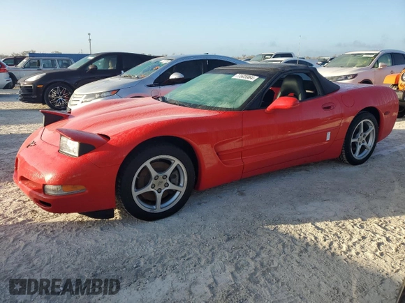 2000 Chevrolet Corvette with VIN 1G1YY32G9Y5105182, listed as a Copart auction lot 77605964 with 0 mi miles and Salvage Title. Bid and sale history available at carsss.com. Image 1.