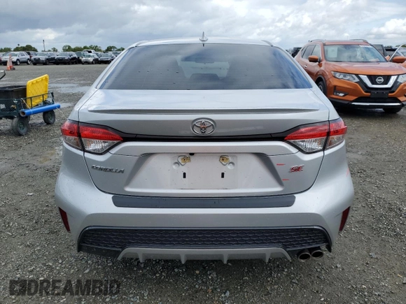 2020 Toyota Corolla SE with VIN JTDS4RCE4LJ006603, listed as a Copart auction lot 50225155 with 63,614 mi miles and Salvage Title. Bid and sale history available at DreamBid. Image 6.