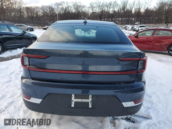 2022 Polestar 2 with VIN LPSED3KA3NL055736, listed as a Copart auction lot 87258074 with 37,515 mi miles and Salvage Title. Bid and sale history available at carsss.com. Image 6.