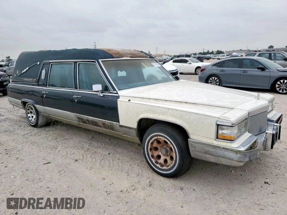 1990 Cadillac Brougham z VIN 1G6DW5473LR712137, wystawiony jako Copart lot #57914885 z przebiegiem Nie podano mil oraz Tytuł czysty. Historia ofert i sprzedaży dostępna na DreamBid. Obrazek 4.