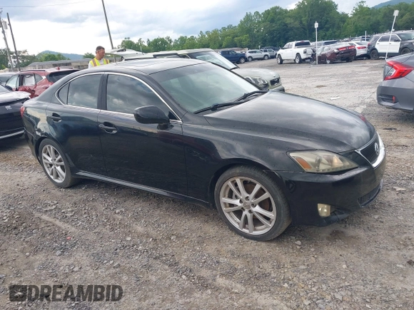2006 Lexus IS 250 with VIN JTHBK262862001609, listed as a IAAI auction lot 42461788 with 216,600 mi miles and . Bid and sale history available at DreamBid. Image 1.