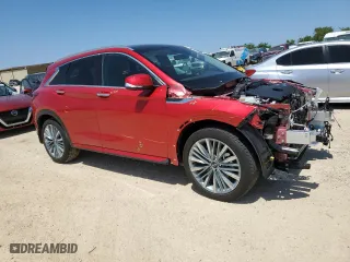 2024 Infiniti QX50 SENSORY with VIN 3PCAJ5EB2RF112760, listed as a Copart auction lot 51296305 with 7,677 mi miles and Salvage Title. Bid and sale history available at carsss.com. Image 4.