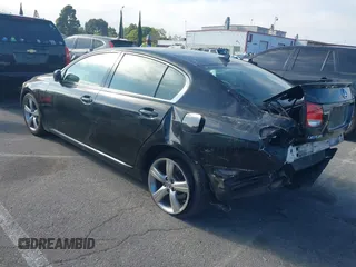 2007 Lexus GS 350 with VIN JTHBE96S370017813, listed as a IAAI auction lot 41884792 with 184,735 mi miles. Bid and sale history available at carsss.com. Image 3.