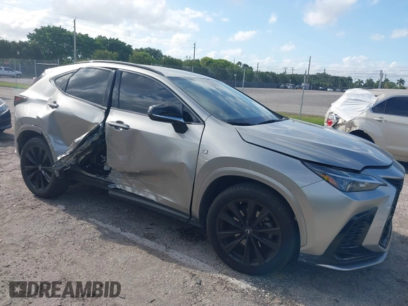 2022 Lexus NX 350 F Sport with VIN JTJKGCEZXN5001287, listed as a IAAI auction lot 42125581 with 47,766 mi miles and . Bid and sale history available at DreamBid. Image 1.