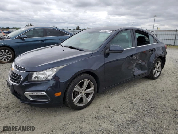 2015 Chevrolet Cruze LT with VIN 1G1PE5SB7F7167721, listed as a Copart auction lot 53580075 with 144,643 mi miles and Salvage Title. Bid and sale history available at carsss.com. Image 1.