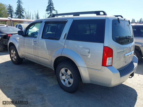 2008 Nissan Pathfinder LE with VIN 5N1AR18B98C624083, listed as a IAAI auction lot 42069981 with 163,678 mi miles. Bid and sale history available at carsss.com. Image 3.
