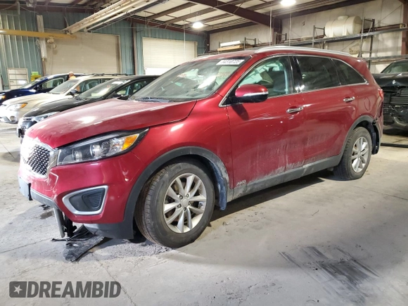 2017 Kia Sorento LX with VIN 5XYPGDA33HG322177, listed as a Copart auction lot 44310725 with 95,254 mi miles and Salvage Title. Bid and sale history available at carsss.com. Image 1.