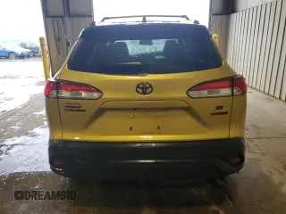 2023 Toyota Corolla Cross Hybrid S z VIN 7MUFBABGXPV016496, wystawiony jako Copart lot #58774335 z przebiegiem 25 902 mil mil oraz Szkoda całkowita • Salvage title. Historia ofert i sprzedaży dostępna na DreamBid. Obrazek 6.