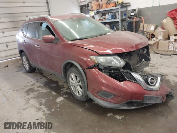 2016 Nissan Rogue SL with VIN KNMAT2MV9GP696498, listed as a IAAI auction lot 41744142 with 120,600 mi miles and . Bid and sale history available at DreamBid. Image 1.