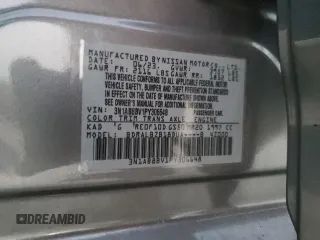 2023 Nissan Sentra S with VIN 3N1AB8BV1PY306648, listed as a Copart auction lot 46355425 with 15,191 mi miles and Non Repairable. Bid and sale history available at DreamBid. Image 12.