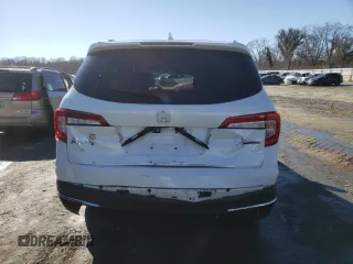 2021 Honda Pilot Touring 8-Passenger with VIN 5FNYF5H94MB001855, listed as a Copart auction lot 87891185 with 55,097 mi miles and Salvage Title. Bid and sale history available at DreamBid. Image 6.