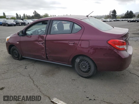 2019 Mitsubishi Mirage ES z VIN ML32F3FJ3KHF12533, wystawiony jako Copart lot #55393975 z przebiegiem 97 957 mil mil oraz Szkody całkowita. Historia ofert i sprzedaży dostępna na DreamBid. Obrazek 2.